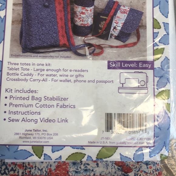 Tote Trio Sewing Kit June Tailor - Picture 2 of 3